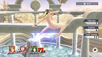 Super Smash Bros. Wii U - Nude Zero Suit Samus Mod