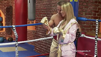 Francesca Felucci gets fucked in the ring during training
