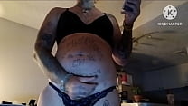 Watch tatted up she male cum everywhere